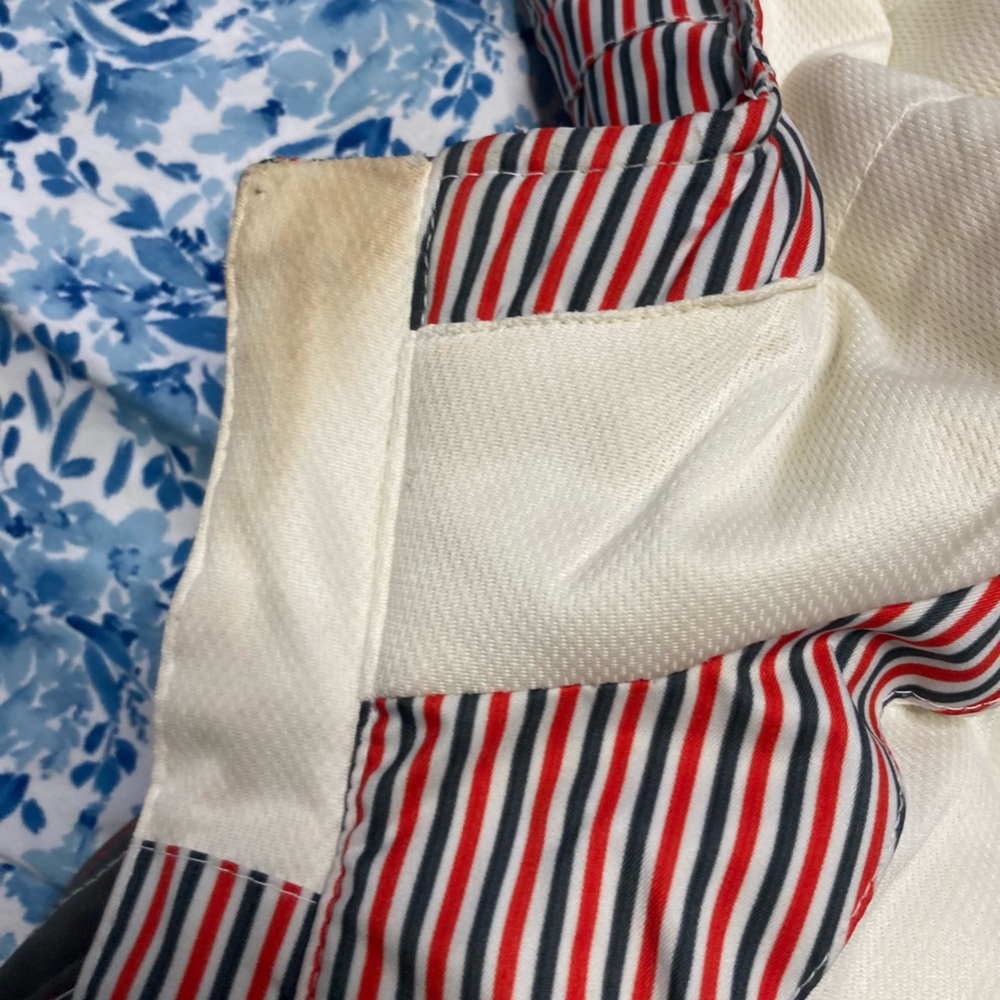 Section division Striped Jacket - Red, White and … - image 6